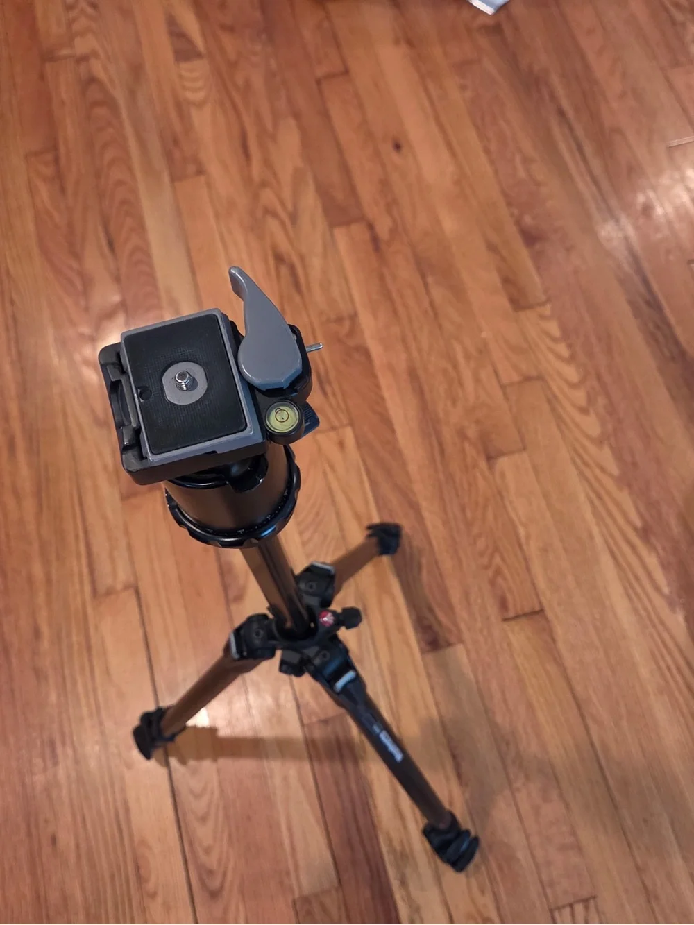 Manfrotto Black Camera Tripod with Fluid Ball Head and case